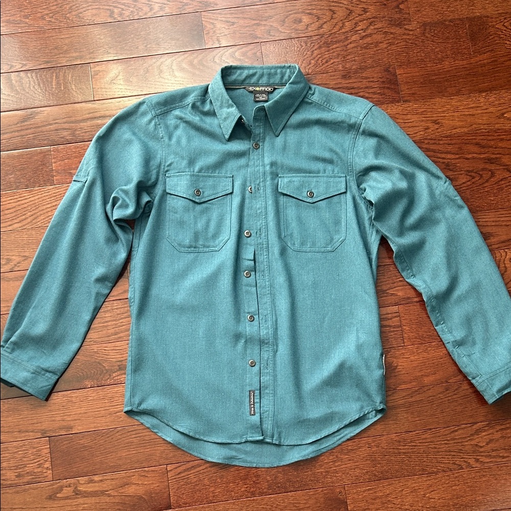Exofficio Teal Casual Button Down Shirt